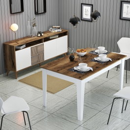 Hanah Home Milan 528 - Nogal y Blanco